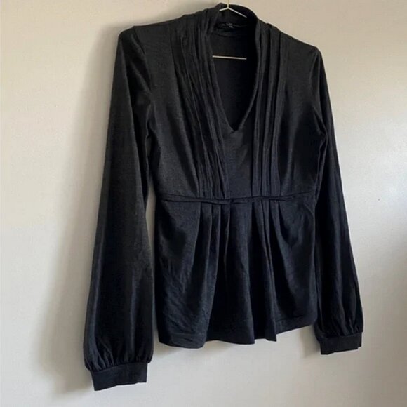 ETRO Milano Silk Wool Balloon Sleeve Top – Size IT 44 (fits M) - Picture 8 of 11